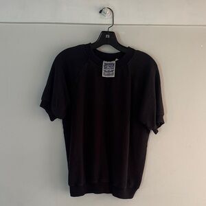 Jungmaven Black Short-Sleeve Sweatshirt